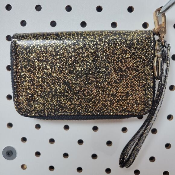 Deux Lux Golden Sparkle Wristlet Wallet - Picture 6 of 6